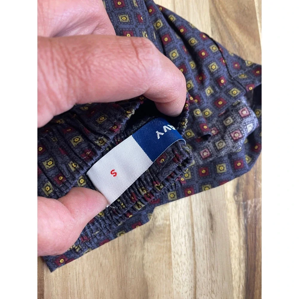 Old Navy Men's OG Boxers Small Navy Geometric Medallion 100% Cotton 3.5